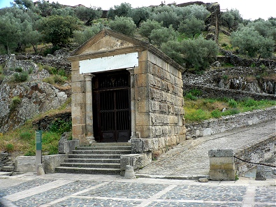 Little roman temple near the Bridge of Alcantara